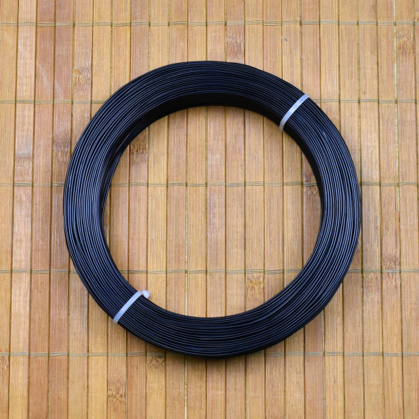 Bonsai Aludraht China eloxiert, Farbe dunkelbraun bis schwarz 1 mm 500g